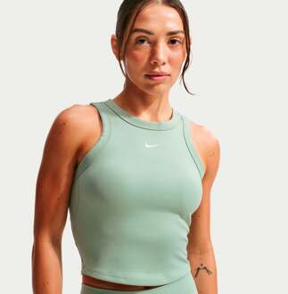 Nike One Fitted Dri-Fit Crop Tanktop Dames salie - L