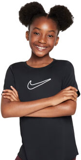 Nike One Fitted Sportshirt Meisjes 152 Zwart