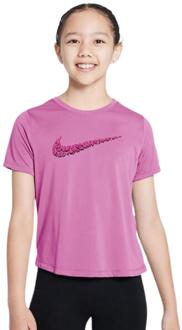 Nike One Sportshirt Meisjes 152 Roze