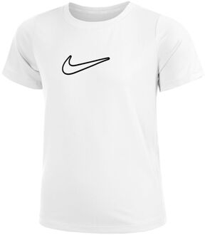 Nike One STD T-shirt Meisjes-Wit - XS