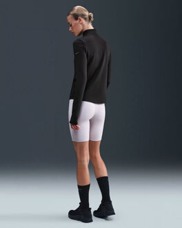 Nike One women's therma-fit 1/2-zip training t-shirt lange mouw dames - Zwart - S