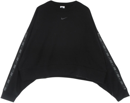 Nike Oversize Crewneck Sweatshirt Zwart Nike , Black , Dames - L,M,S