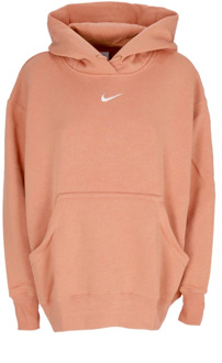 Nike Oversized Pullover Hoodie in Amber Brown/Sail Nike , Brown , Dames - M