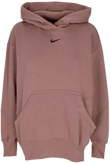 Nike Oversized Pullover Hoodie Streetwear Stijl Nike , Pink , Dames - M,S,Xs