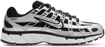 Nike P-6000 Sneakers Dames - Zilver - Maat 40.5 - Mesh/Synthetisch Silver