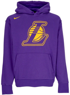 Nike Paarse Fleece Hoodie - Loslak Field Nike , Purple , Heren - XL
