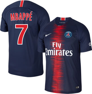 Nike Paris Saint Germain Shirt Thuis 2018-2019 + Mbappe 7 (Fan Style) - XL