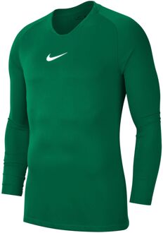 Nike Park Dry First Layer Longsleeve  Thermoshirt - Maat L  - Mannen - groen/wit