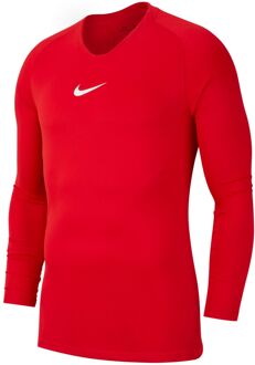 Nike Park Dry First Layer Longsleeve  Thermoshirt - Maat XXL  - Mannen - rood/wit