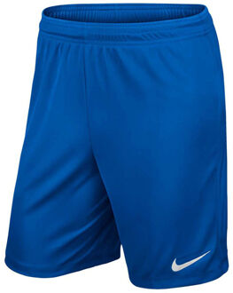 Nike Park Ii Knit Short Nb Sportshort Heren - Royal Blue/White - Maat M