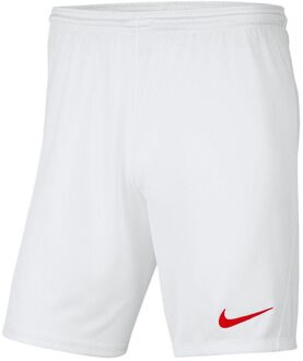 Nike Park III Short Heren wit - rood