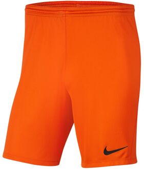 Nike Park III Short Sportbroek - Maat 116  - Unisex - oranje