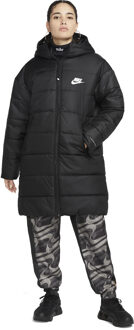 Nike Parka Casual Winterjas Dames L/40 Zwart
