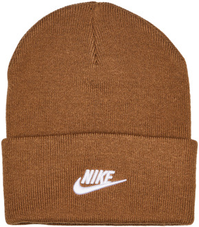 Nike Peak Winter mutzen Unisex - Bruin - One Size - Wol Brown