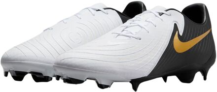 Nike Phantom GX II Academy FG/MG Voetbalschoenen Senior wit - zwart - goud - 42