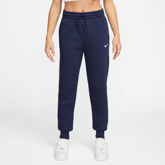 Nike Phoenix Fleece Mid Rise Trainingsbroek Dames-Donkerblauw - XS,S,M,L,XL