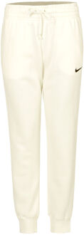Nike Phoenix Fleece Trainingsbroek Dames-Crème,Zwart - L