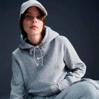 Nike Phoenix Hoodies Dames - Grijs - Maat S Grey