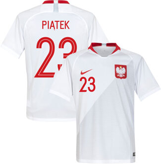 Nike Polen Shirt Thuis 2018-2019 + Piatek 23 (Fan Style) - S