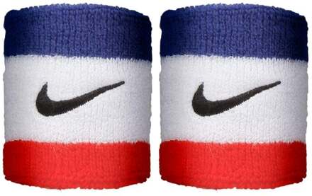 Nike polsband - set van 2 blauw/wit/rood - 000