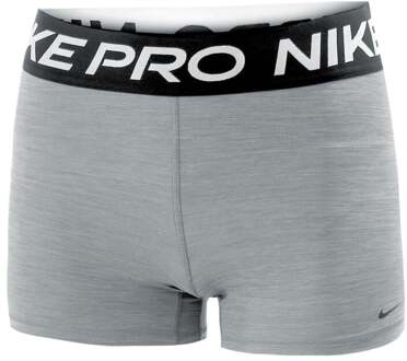 Nike Pro 3in Short Voor Tennisballen Dames-Grijs,Zwart - L