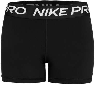 Nike Pro 3in Short Voor Tennisballen Dames-Zwart,Wit - XS