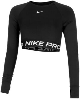 Nike Pro Dri-Fit 365 Crop Longsleeve Dames zwart