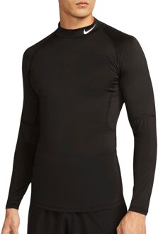 Nike Pro Dri-FIT Mock LS Shirt Heren zwart - XL