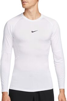 Nike Pro Dri-FIT Shirt Heren wit - M