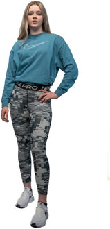Nike Pro Dri-Fit Sportlegging Dames Capri XS/34 Zwart dessin