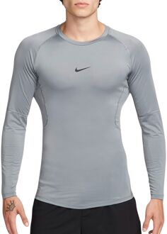 Nike pro run dryfit hardlooptop grijs heren heren - L