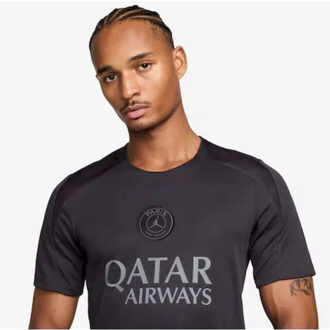 Nike psg m nk df strk ss top k se voetbalshirt korte mouw heren - Houtskool - XS