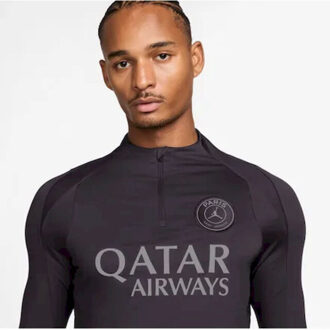 Nike psg mnk df strk drill top k se voetbalshirt korte mouw heren - Grijs