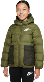 Nike Puffer jack met Therma-Fit en donsvulling Legergroen - 176 = 158-170CM / XL in label