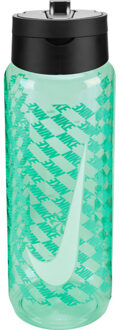 Nike Renew Recharge Graphic Straw Bottle 700ML groen - ONE-SIZE