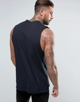 Nike retro herenhemd met logo in zwart - XL