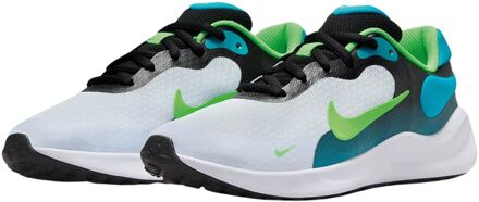 Nike Revolution (GS) Sneakers Junior wit - zwart - groen - blauw - 37 1/2
