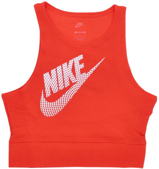 Nike Rode Picante Tank Top - Streetwear Collectie Nike , Red , Dames - L,M,S,Xs