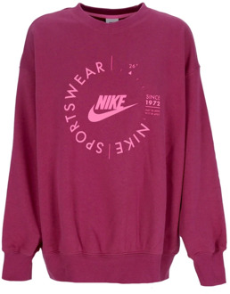 Nike Rosewood Utility Crewneck Sweatshirt Nike , Pink , Dames - L,M,S,Xs