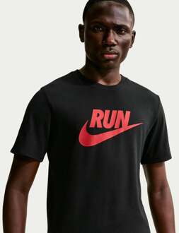 Nike Run Swoosh Hardloopshirt Heren zwart - XL