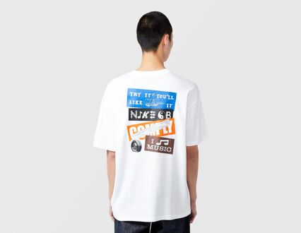 Nike SB Stickers T-Shirt, wit - XL