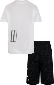 Nike Set met boven- en onderstukken van Air Jordan Spikkel voor kinderen/Kinderen (Zwart/Wit)