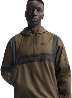 Nike Shox Jassen Heren - Bruin - Maat L - Katoen Jersey Brown