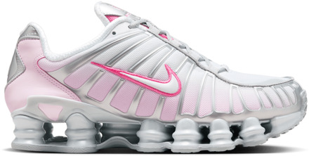 Nike Shox Sneakers Dames - Zilver - Maat 44.5 - Mesh/Synthetisch Silver
