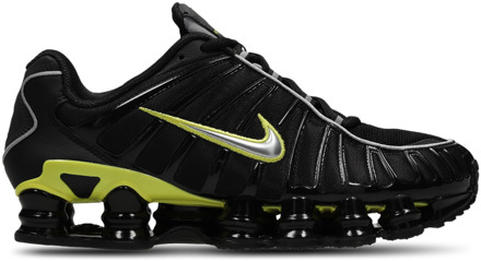 Nike Shox Sneakers Heren - Zwart - Maat 44 - Textil, Synthetisch Black