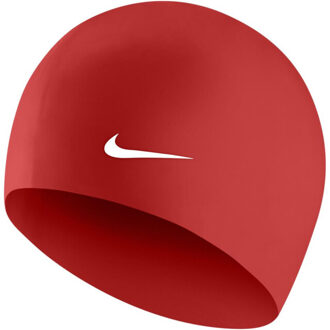 Nike Siliconen badmuts - maat One size Rood
