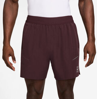Nike Sinner Court Dri-FIT Advantage 6in Shorts Heren donkerrood - S,XL,XXL