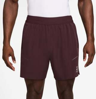 Nike Sinner Court Dri-FIT Advantage 6in Shorts Heren donkerrood - XS,S,M,L,XL,XXL