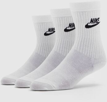 Nike Sokken (regular) - Maat 34-38 - Unisex - wit - zwart