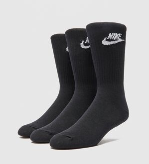 Nike Sokken (regular) - Maat 42-46 - Unisex - zwart - wit